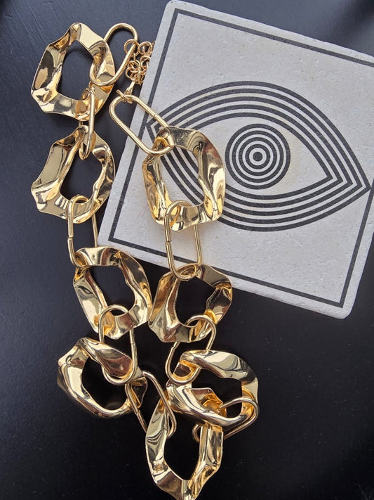 Premium Seri Kadın Halka Detaylı Zincir Kolye