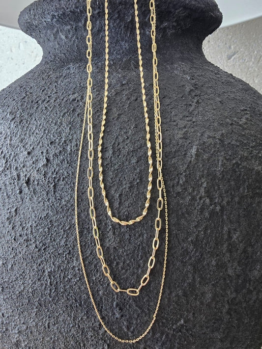 Premium Seri Kadın 3'lü Zincir Kolye