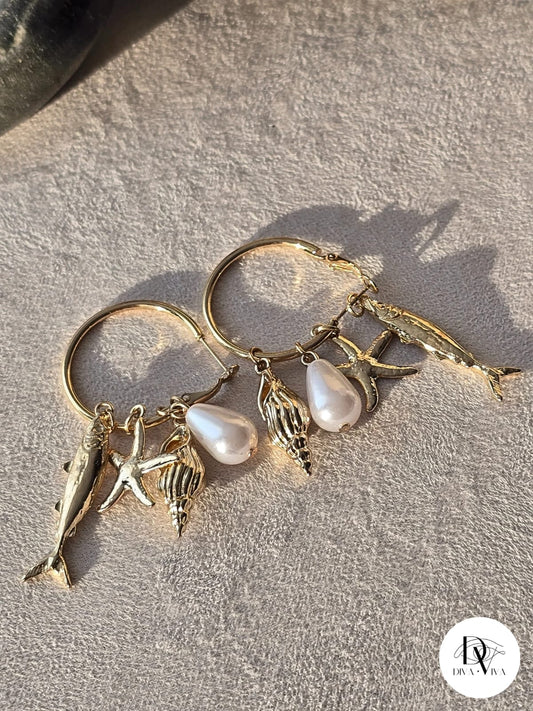 Ocean Charms Küpe (KOD-292)