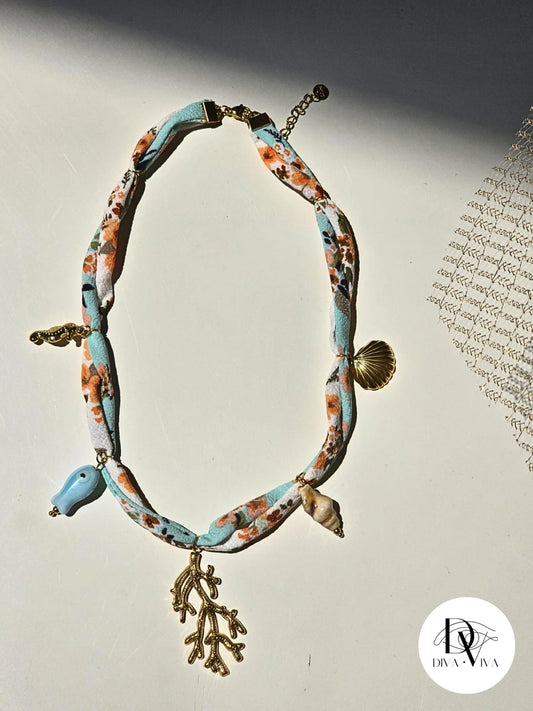 Steel Scarf Necklace Model 1 (KOD-245)