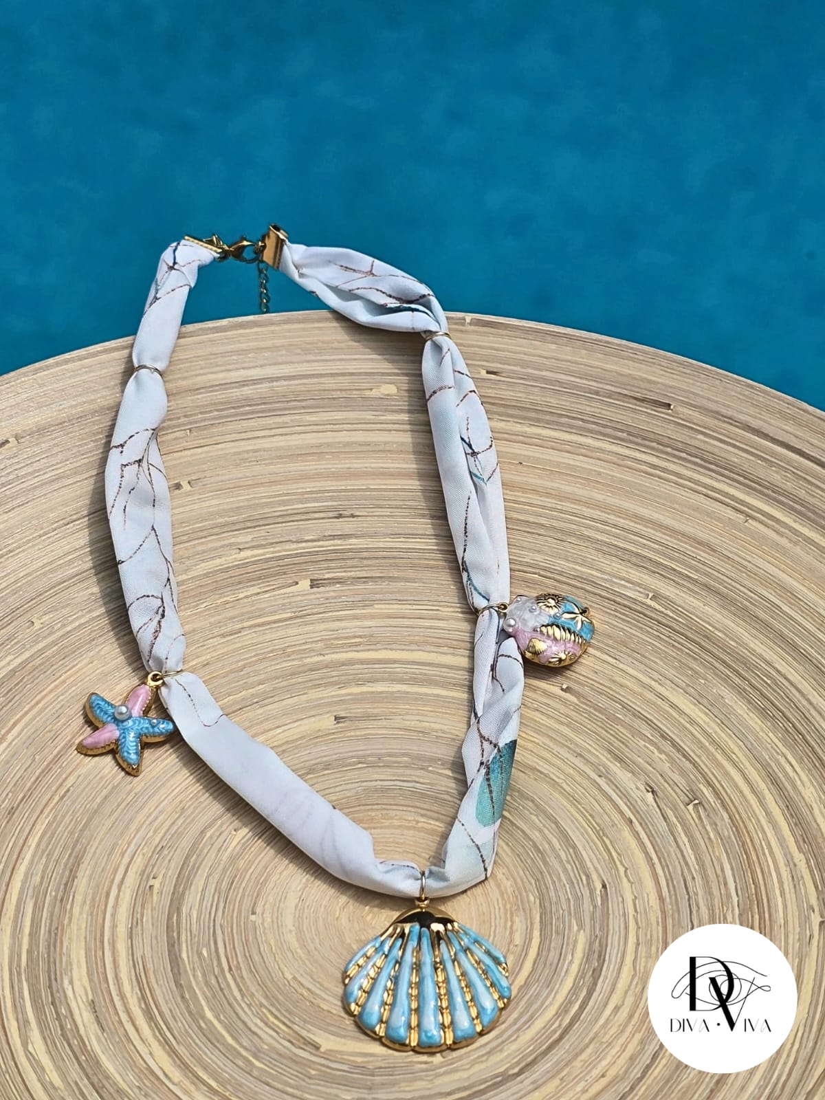 Steel Scarf Necklace Model 2 (KOD-245-1)