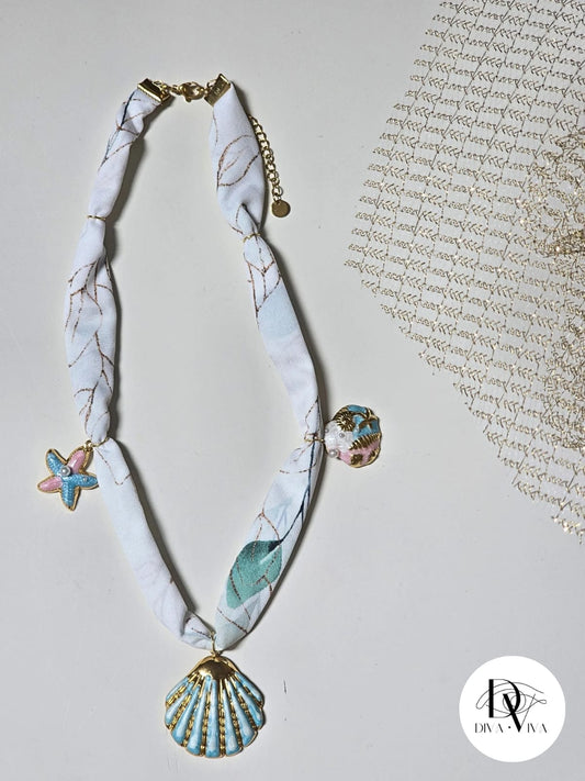 Steel Scarf Necklace Model 2 (KOD-245-1)