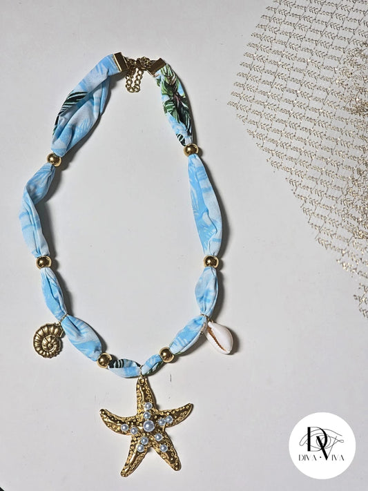 Steel Scarf Necklace Model 3 (KOD-245-2)