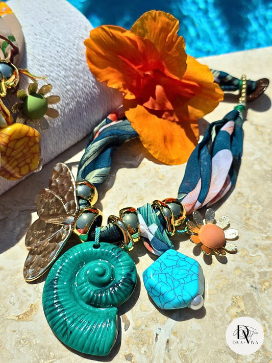 Ocean Bloom Fular Kolye (KOD-217)