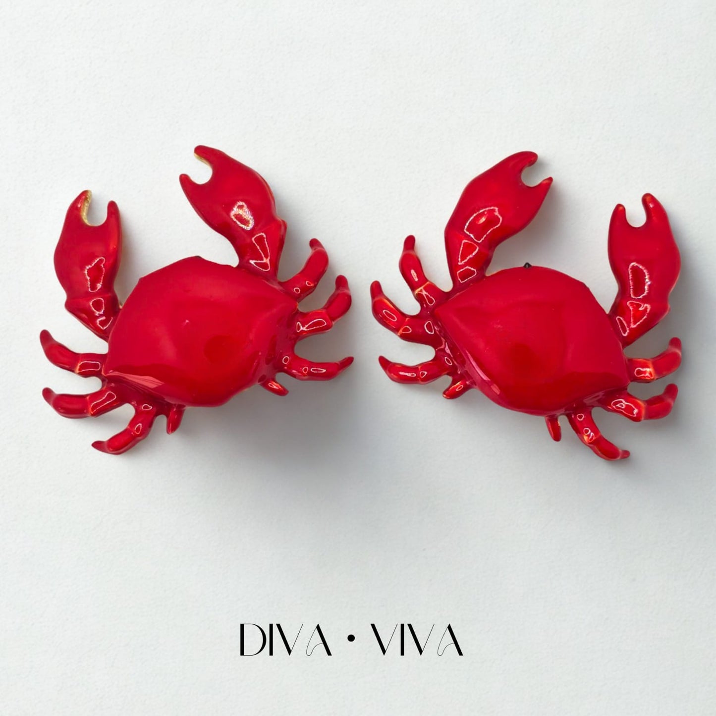 Crimson Crab Küpe (KOD-094)