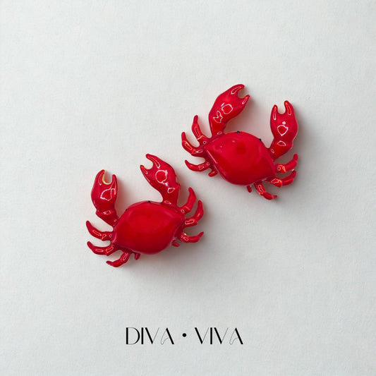 Crimson Crab Küpe (KOD-094)