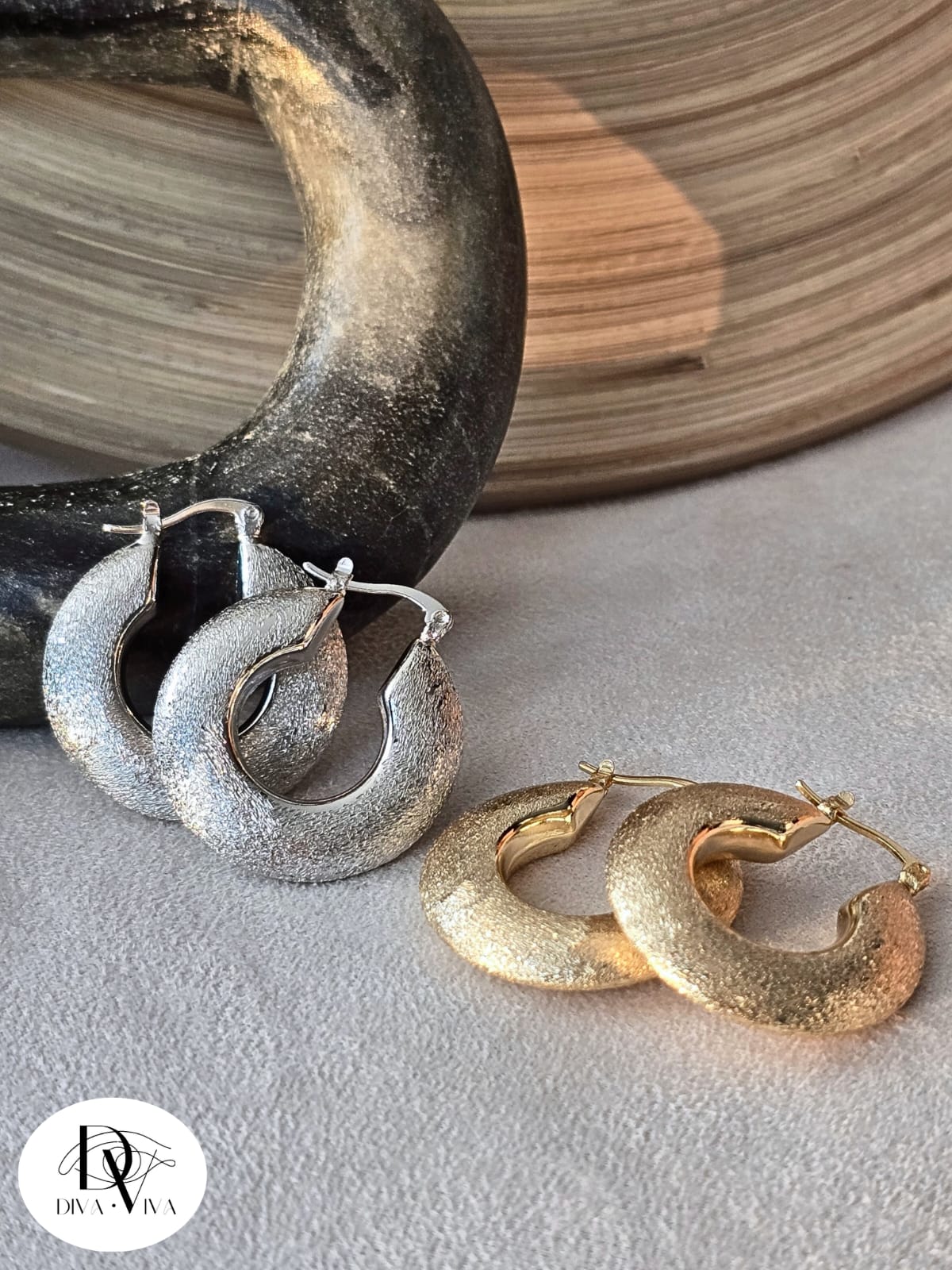 Lunar Texture Hoops (KOD-246)