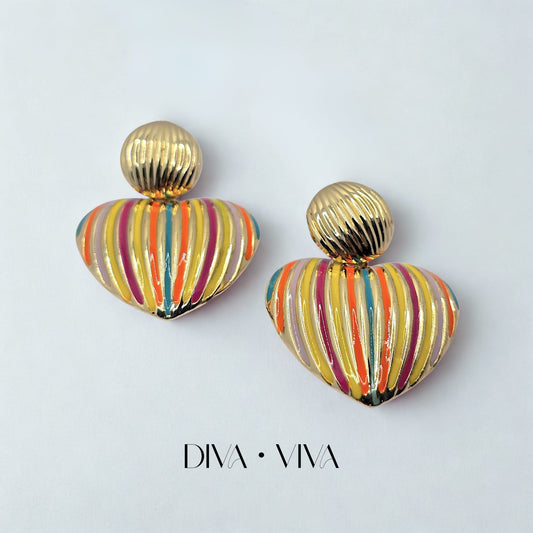 Fiesta Heart – Kalp Form Küpe (KOD-087)