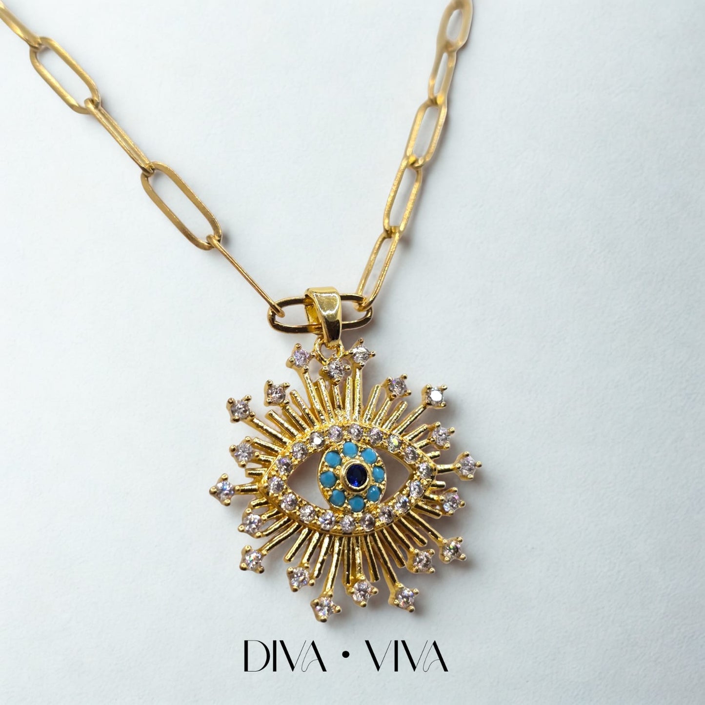 Solar Eye Çelik Kolye (KOD-137)