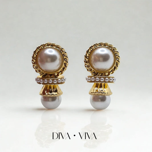 Élise Pearl Vintage Küpe (KOD-147)