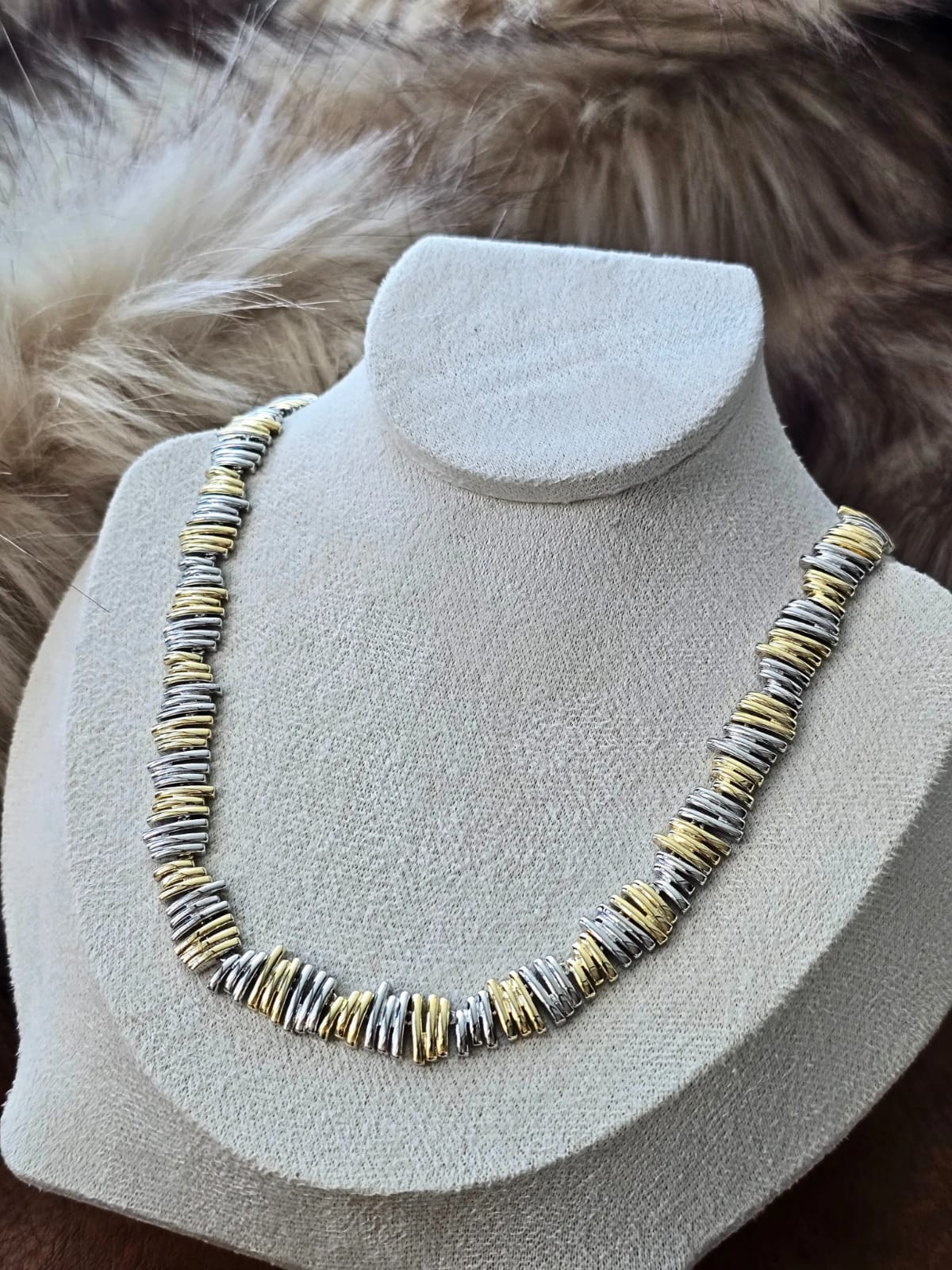 Glow Necklaces – Gold & Silver Kaplama Tasarım Kolye (KOD-377)