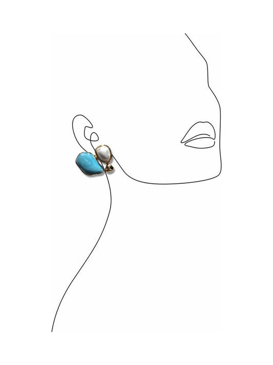 Premium Seri Kadın Inci Detaylı Tasarım Küpe (KOD-9983)