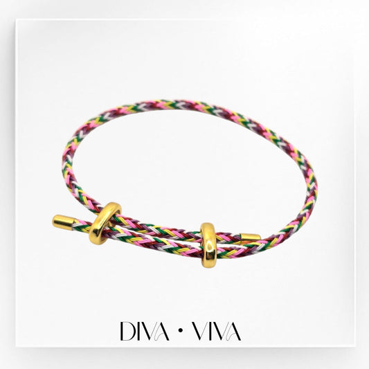 Renkli Ayarlanabilir Deri Bileklik – Suya Dayanıklı Asansör Model (KOD-065)