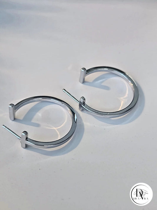 Glow Earrings – Silver Kaplama Küpe (KOD-343)