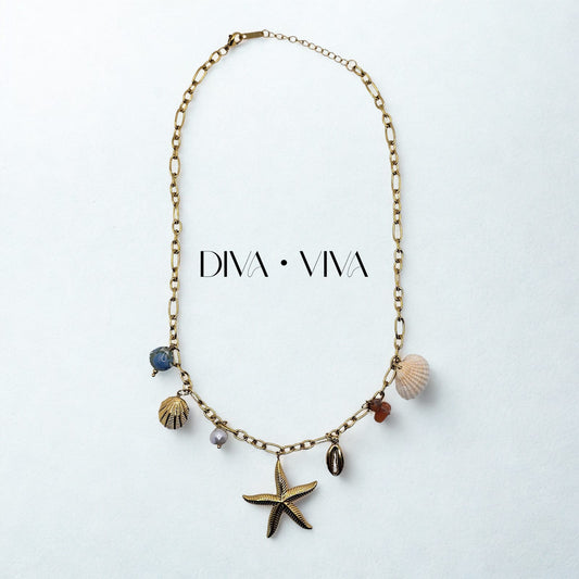 Sea Star Çelik Charm Kolye (KOD-107)