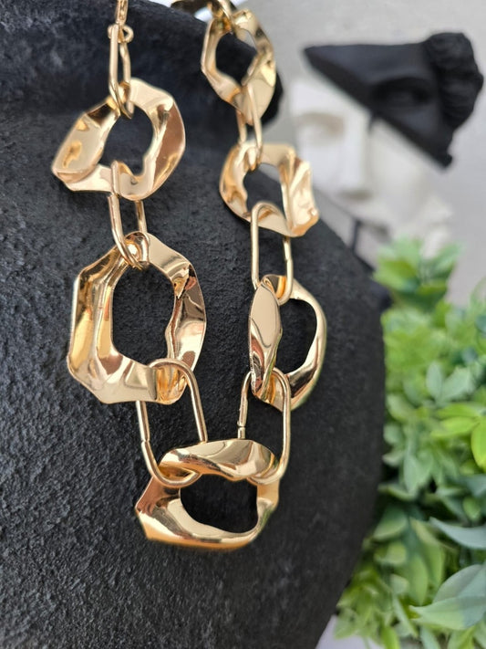 Premium Seri Kadın Halka Detaylı Zincir Kolye