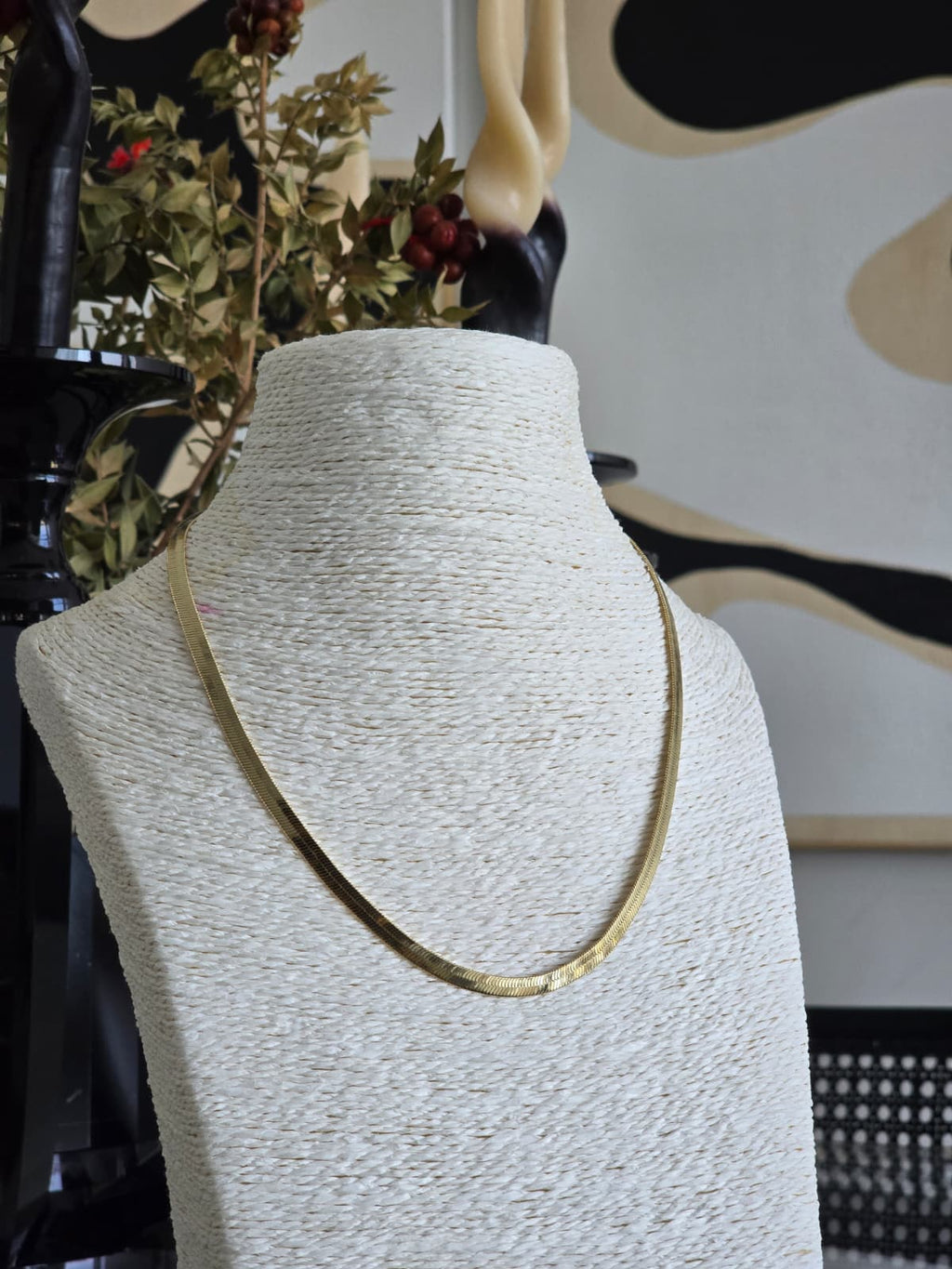 Xuping Herringbone Yassı Zincir Kolye (KOD-474)