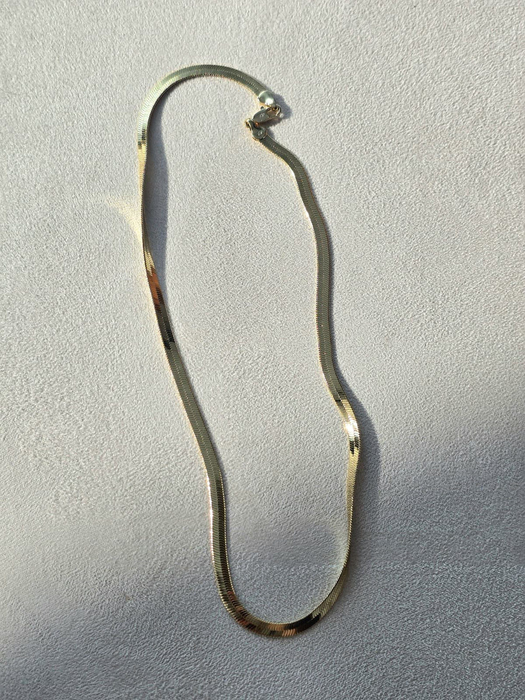 Xuping Herringbone Yassı Zincir Kolye (KOD-474)