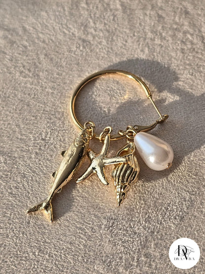 Ocean Charms Küpe (KOD-292)