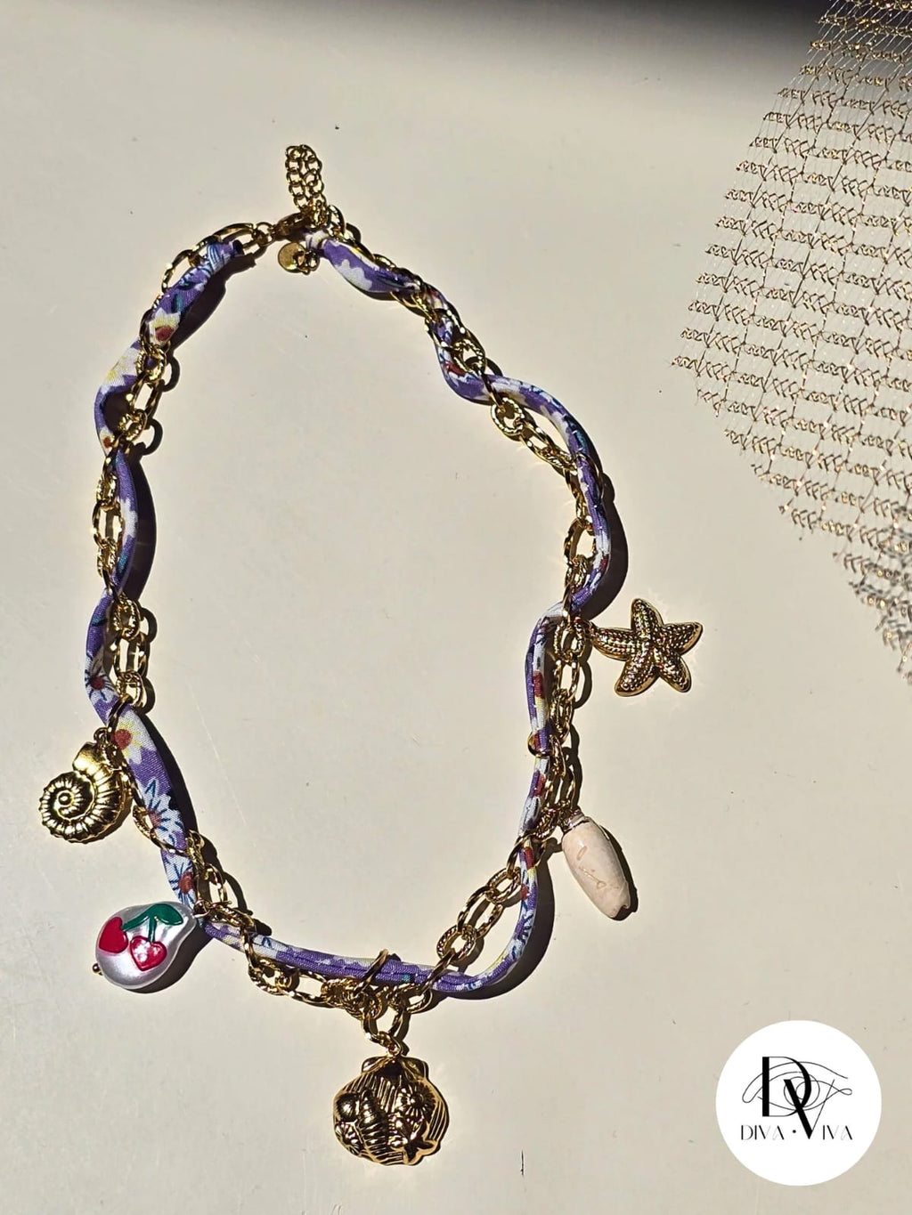 Steel Scarf Necklace Model 5 (KOD-245-4)