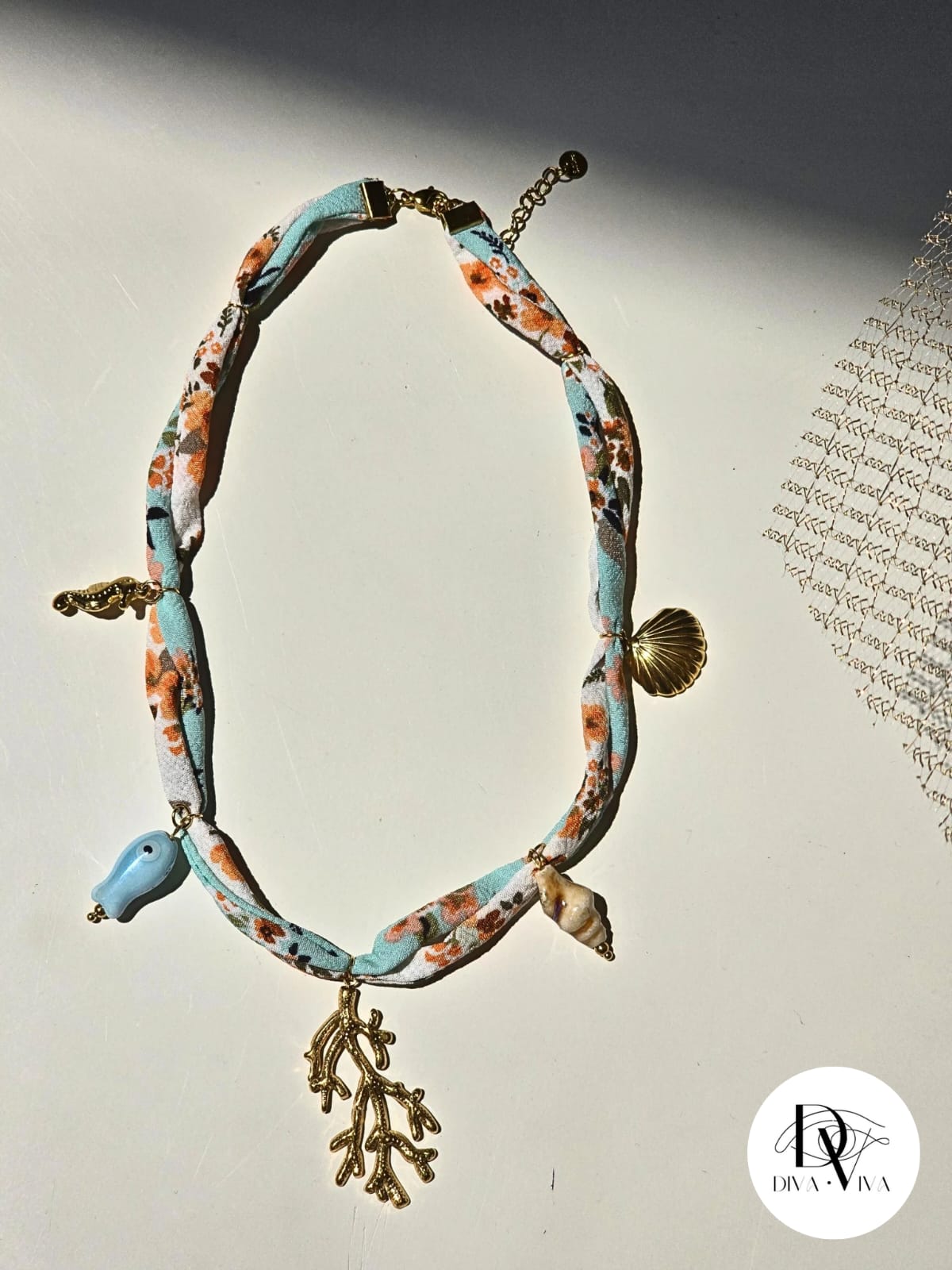 Steel Scarf Necklace Model 1 (KOD-245)