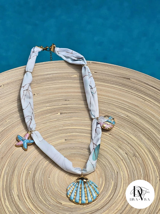 Steel Scarf Necklace Model 2 (KOD-245-1)