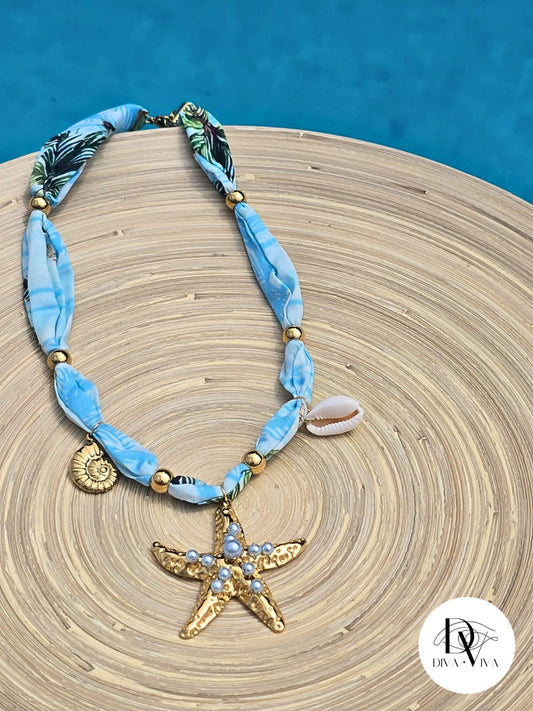 Steel Scarf Necklace Model 3 (KOD-245-2)