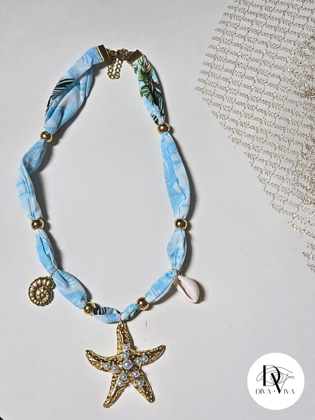 Steel Scarf Necklace Model 3 (KOD-245-2)