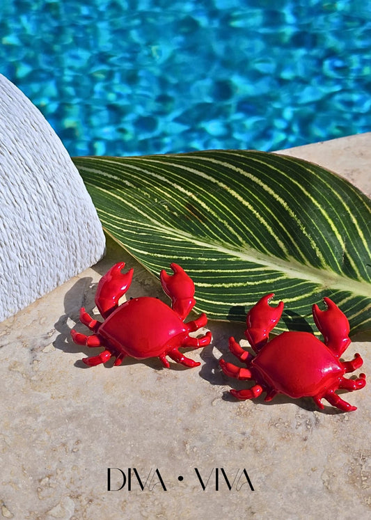 Crimson Crab Küpe (KOD-094)
