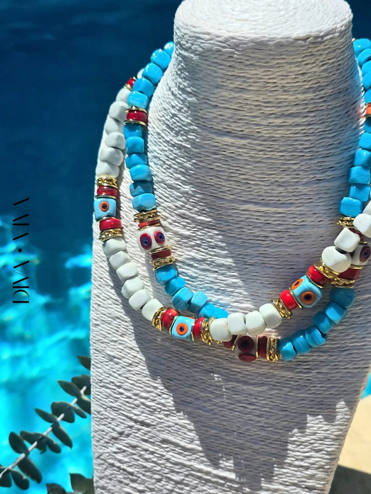 Soleia VI – Azure Beads Kolye (KOD-181)