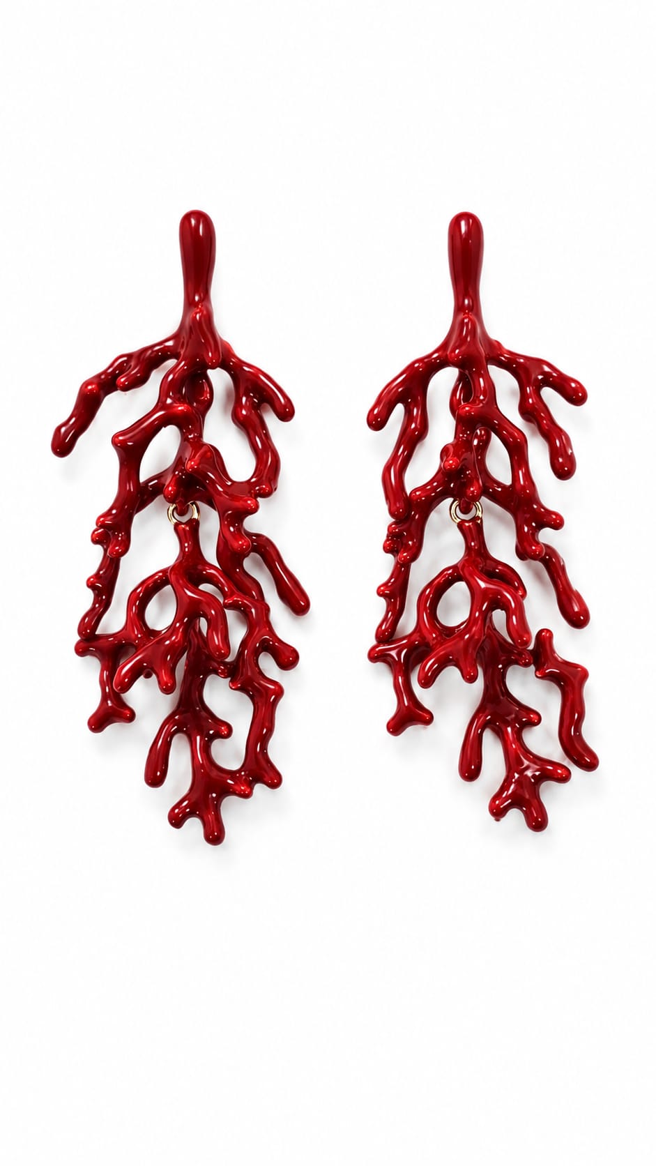 Coral Drop Sallantılı Küpe