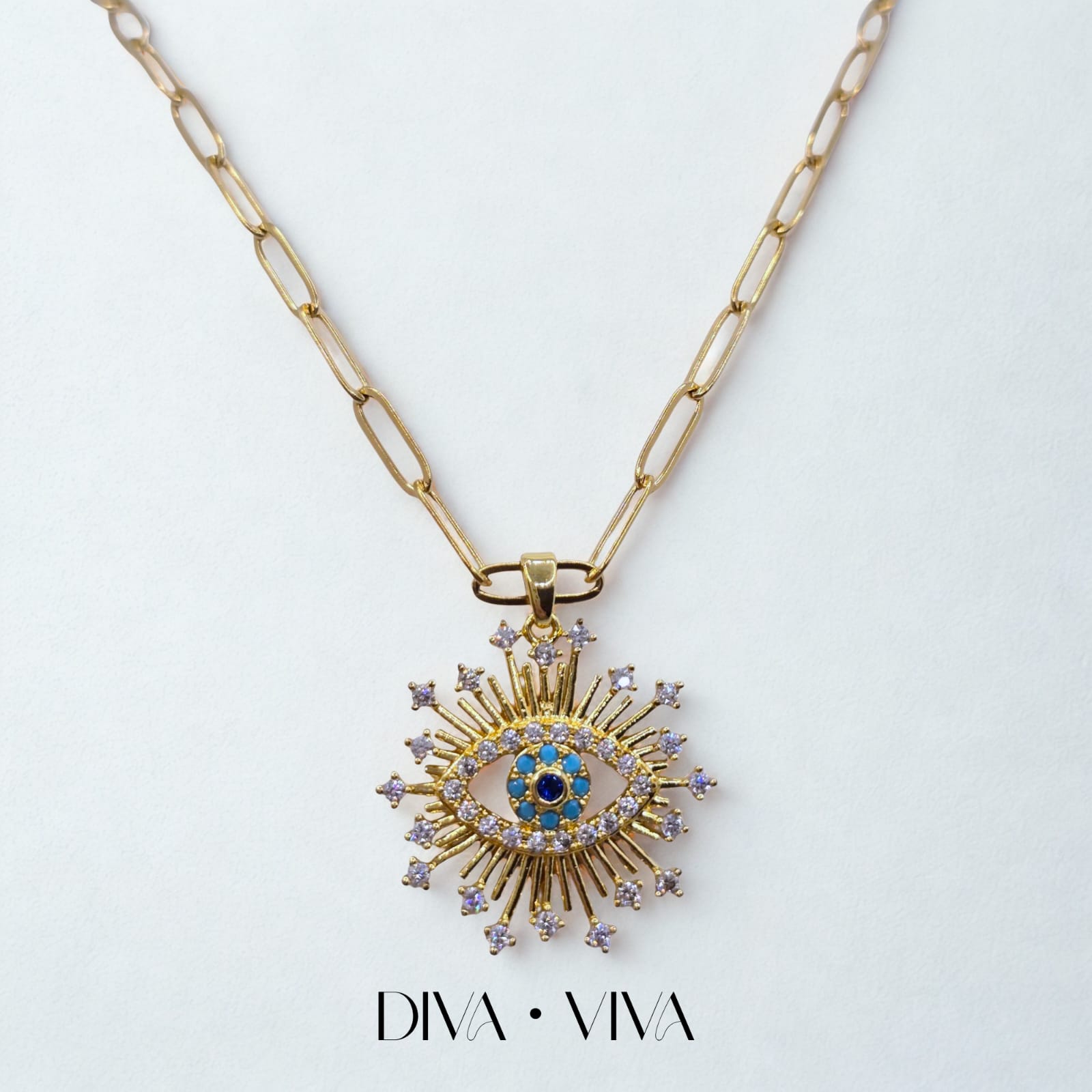 Solar Eye Çelik Kolye (KOD-137)