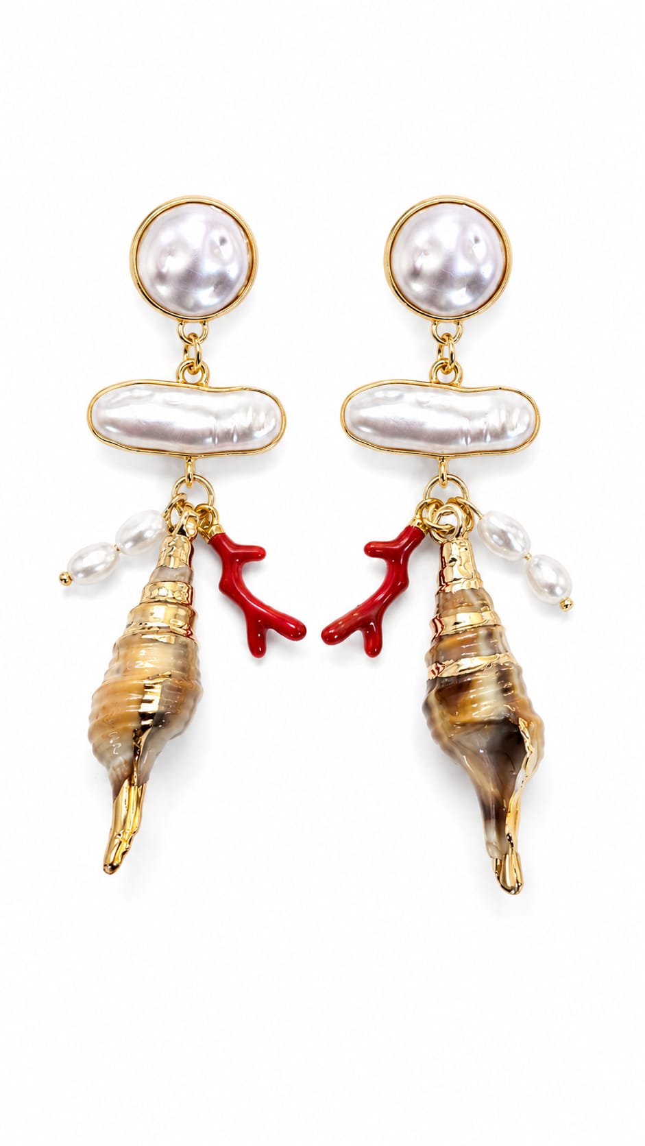 Spiral Pearl Sallantılı Küpe