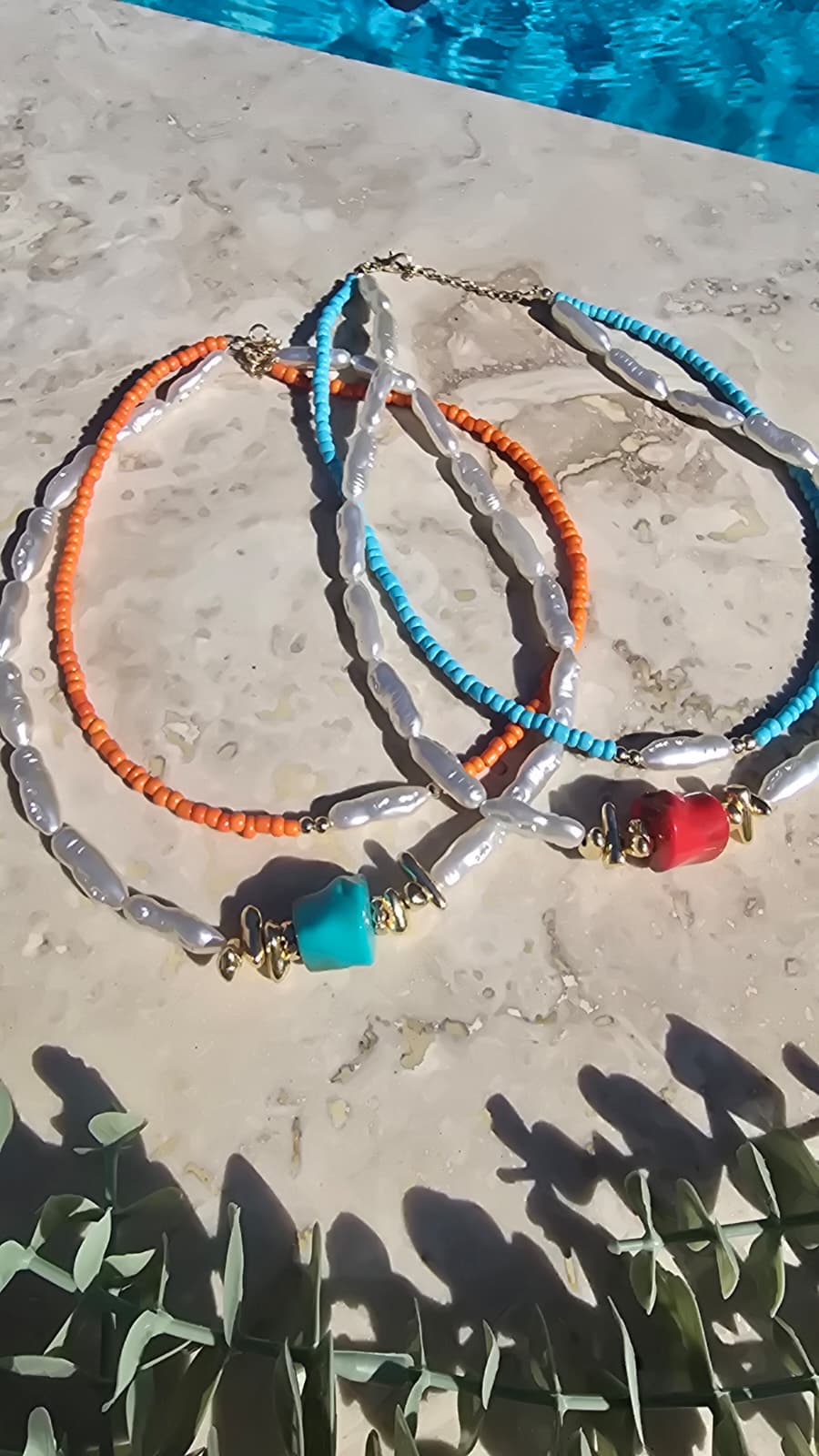 Coastal Duo Katmanlı Boncuk Kolye (KOD-491)