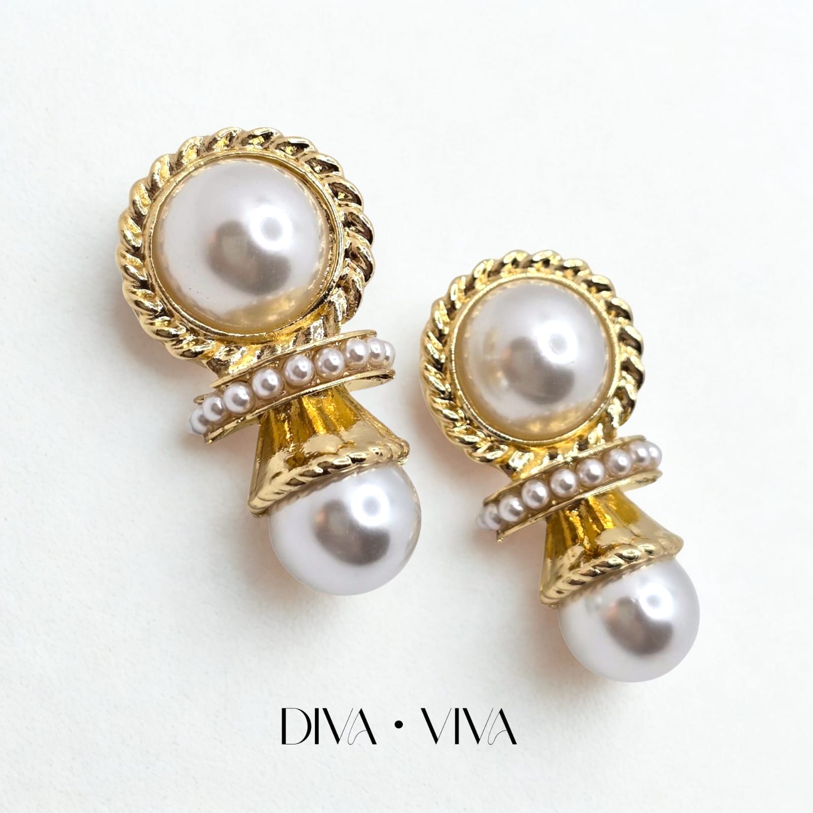 Élise Pearl Vintage Küpe (KOD-147)