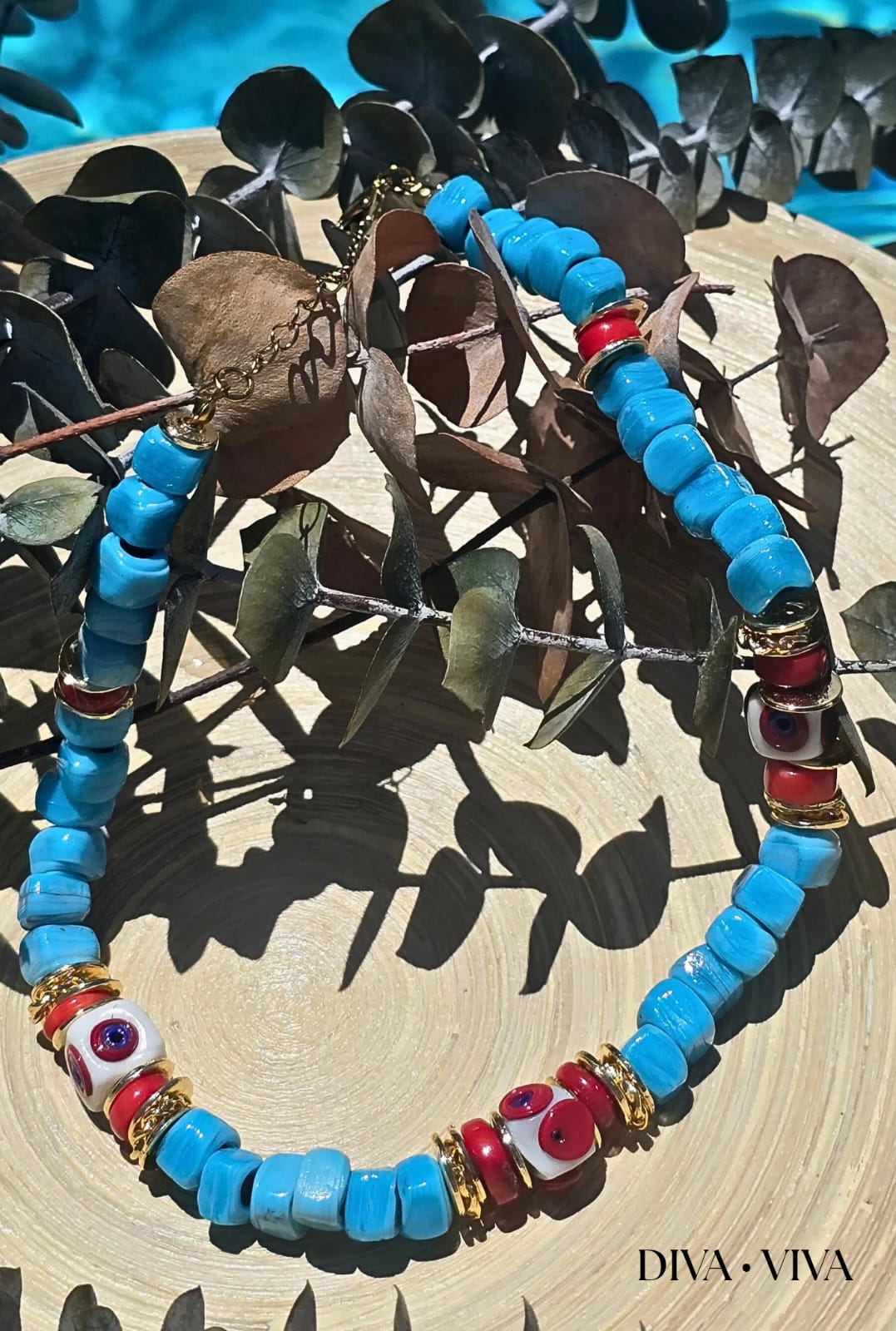 Soleia VI – Azure Beads Kolye (KOD-181)