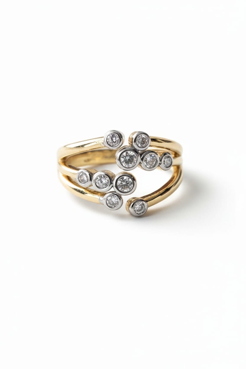 Cosmic Drop Çoklu Taşlı Yüzük (KOD-432)