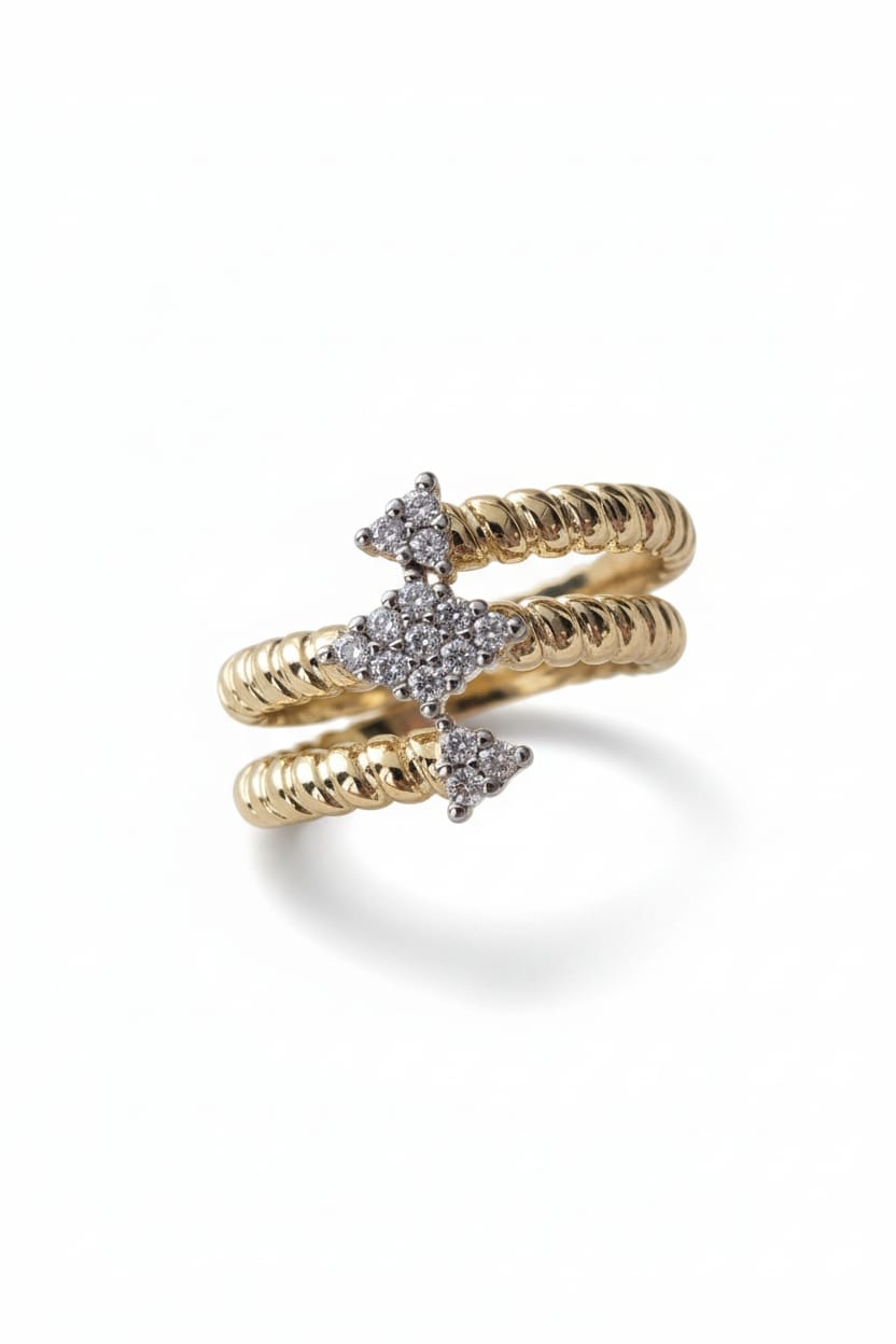 Twisted Diamond Peak Yüzük (KOD-433)