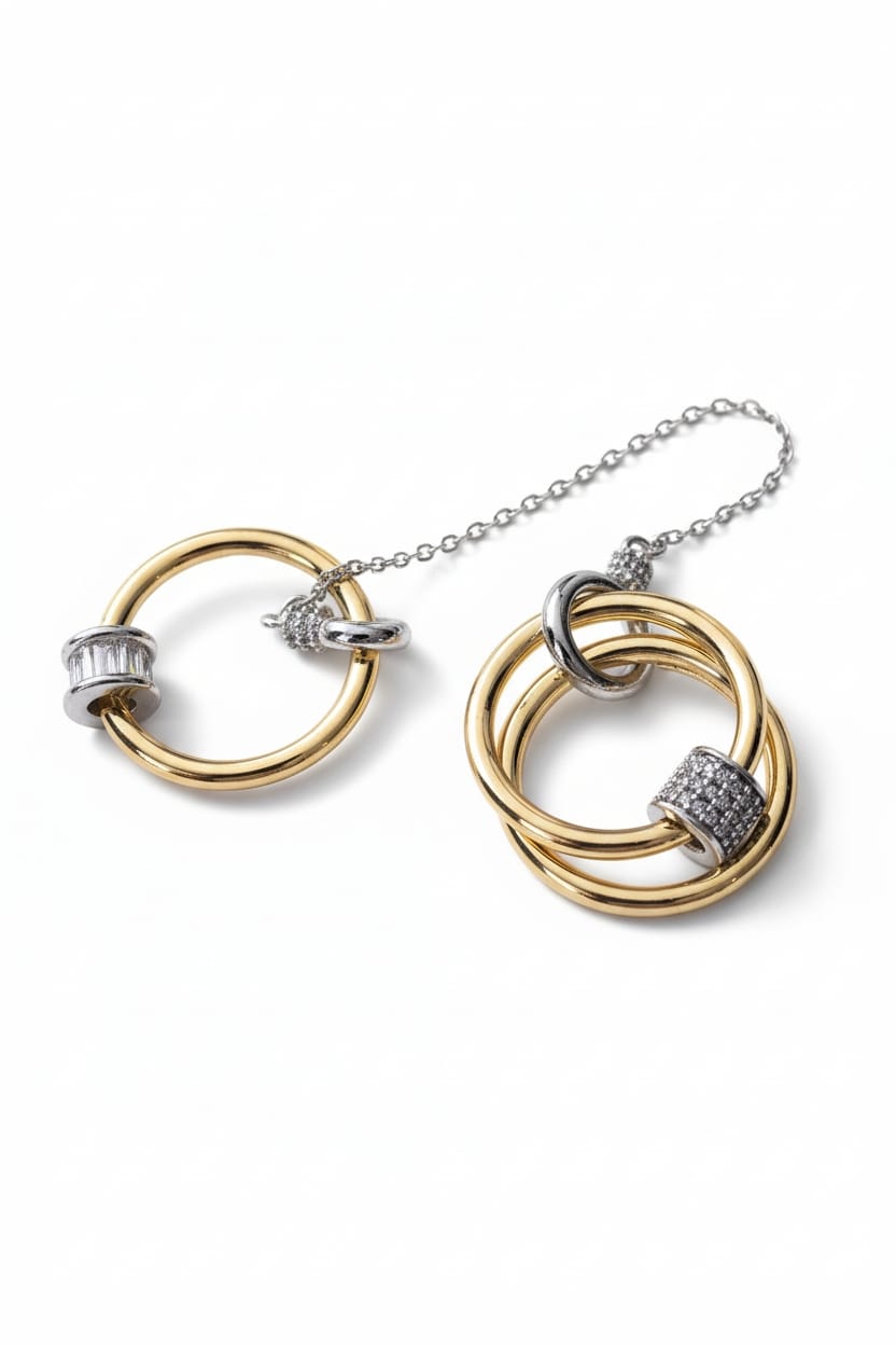 Stellar Connection Zincirli Çiftli Yüzük (KOD-441)