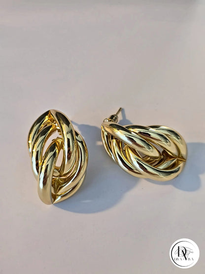 Glow Earrings – Gold Kaplama Küpe (KOD-345)