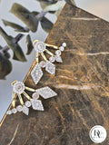 Glow Earrings – Gold Kaplama Taş Detaylı Küpe (KOD-356)