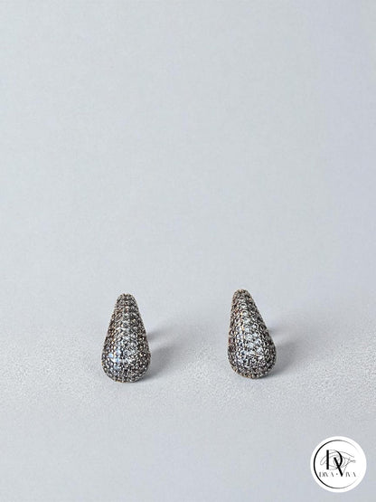 Glow Earrings – Gold Kaplama Zirkon Detaylı Damla Küpe (KOD-314)