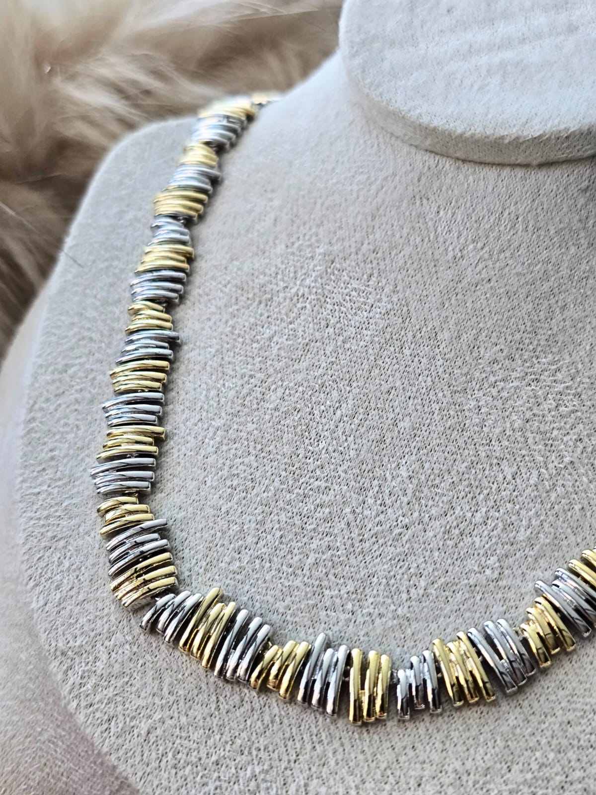 Glow Necklaces – Gold & Silver Kaplama Tasarım Kolye (KOD-377)