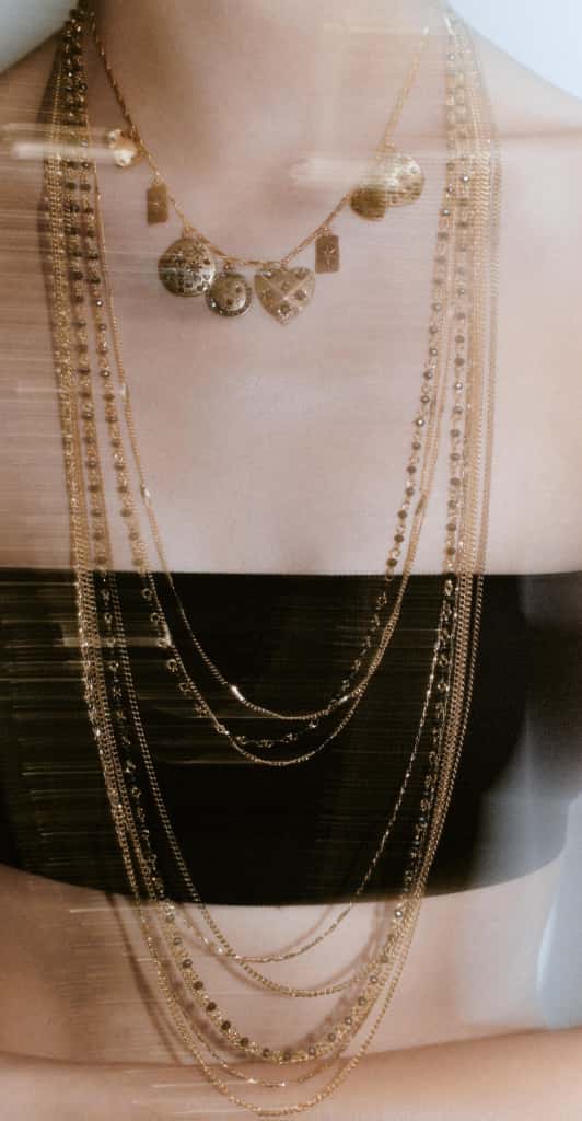 Muse Necklaces - 3'lü Zincir Madalyon Trend Kolye (KOD-372)