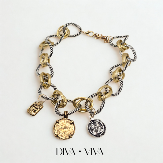 Dual Medallion Kolye (KOD-131)