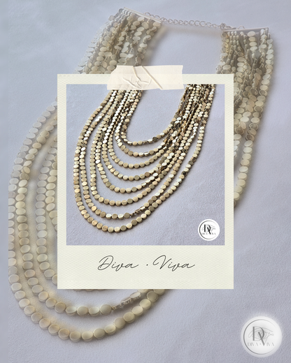 Glow Harmony Pul Detay Çoklu Kolye (KOD-336)