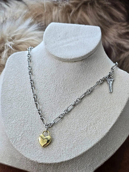 Muse Necklaces - 3'lü Zincir Saat Trend Kolye (KOD-371)