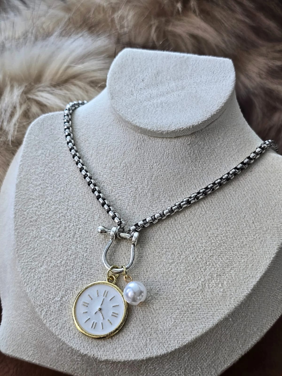 Muse Necklaces - 3'lü Zincir Saat Trend Kolye (KOD-371)