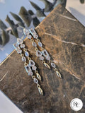 Glow Earrings – Gold Kaplama Sallantılı Taş Detaylı Küpe (KOD-342)