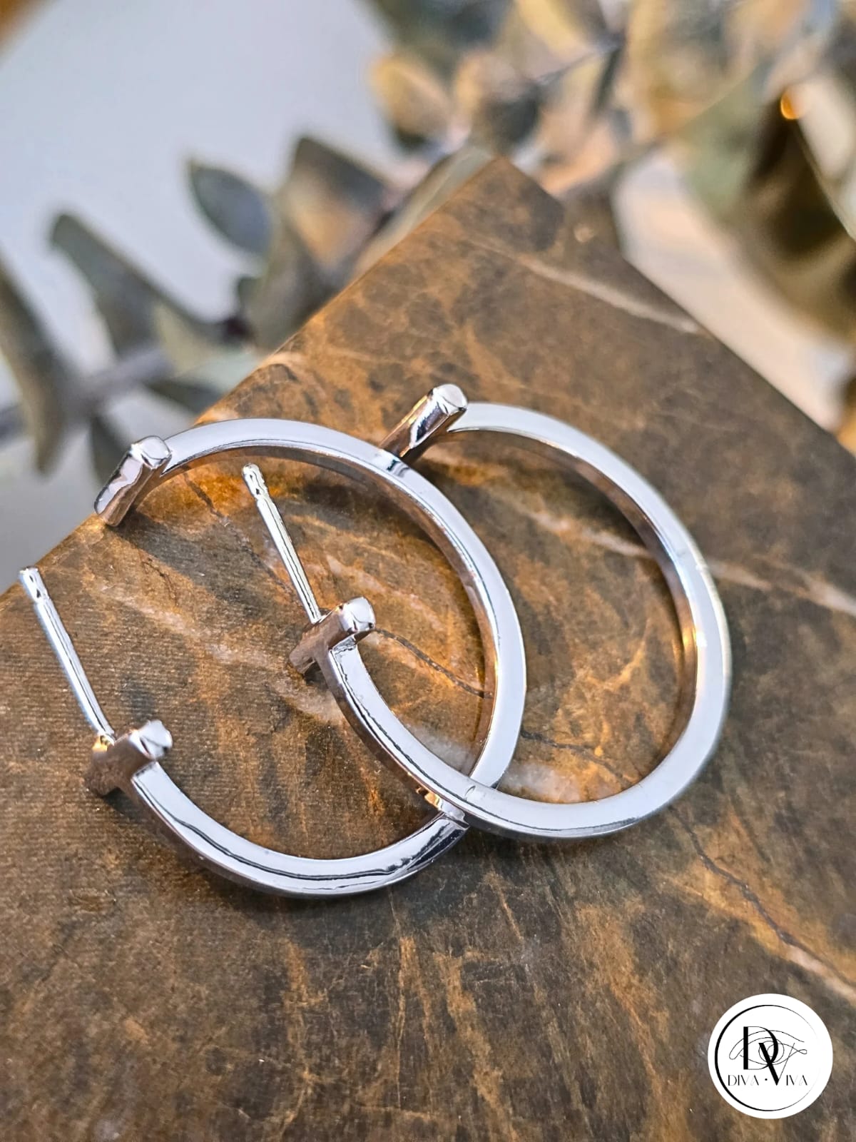 Glow Earrings – Silver Kaplama Küpe (KOD-343)